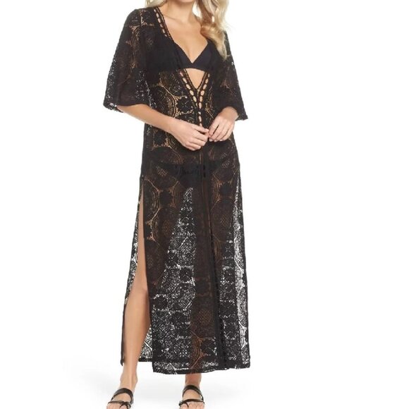 Chelsea28 Lace Cover-Up Maxi Dress - Picture 1 of 8